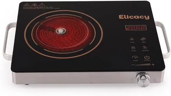 12. Elicacy Premium 2000 W Touch Panel Infrared Induction Cooktop