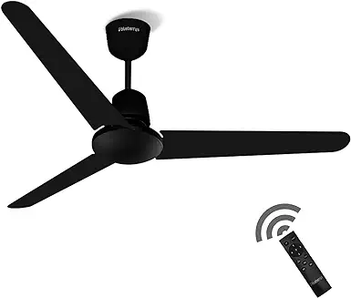 11. Blueberry's LPC 28W 1200mm BLDC Motor 5 Star Rated Sleek Ceiling Fans with Remote | Upto 65% Energy Saving | 3 Year Warranty | Smart RF Remote | 100% Copper Motor | Made in India (Royal Grey)