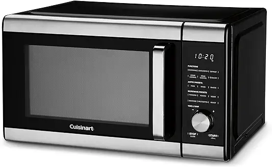 7. Cuisinart 3-in-1 Microwave AirFryer Oven, Black