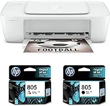 HP DeskJet 1212 Single Function Inkjet Colour Printer 805 Black Inkjet 805 Tricolor Inkjet Combo