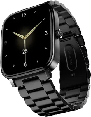 10. Noise Quad Call 1.81" Display, Bluetooth Calling Smart Watch, AI Voice Assistance, 160+Hrs Battery Life, Metallic Build, in-Built Games, 100 Sports Modes, 100+ Watch Faces (Elite Black)