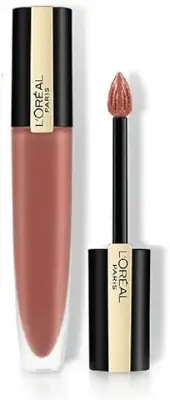 14. L'Oreal Paris Lipstick, Liquid Format with Matte Finish, Oil-In-Water Formula, Breathable and Lightweight Feel, Non-Flaking, Colour: 116 I Explore, 7ml