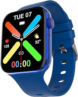 12. Fire-Boltt Visionary 1.78" AMOLED Bluetooth Calling Smartwatch with 368 * 448 Pixel Resolution, Rotating Crown & 60Hz Refresh Rate 100+ Sports Mode, TWS Connection, Voice Assistance (Blue)