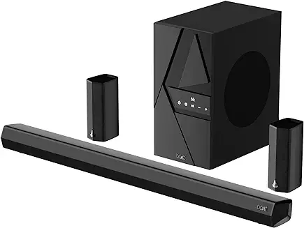 4. boAt Aavante Bar 3600 Bluetooth Soundbar w/ 500W RMS Signature Sound,5.1 Channel Surround Sound,BTv5.3, Wall Mountable Design,Bass&Treble Controls&Master Remote Control(Premium Black)
