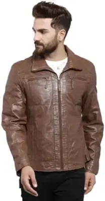 2. TEAKWOOD LEATHERS Teakwood Genuine Leather Biker Jacket for Men