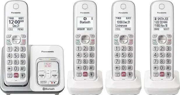 4. Panasonic Cordless Phone with Answering Machine