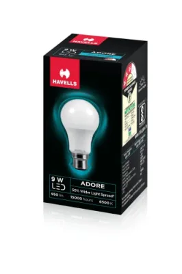 6. Havells 9W LED Bulb (Cool White), Pack of 1