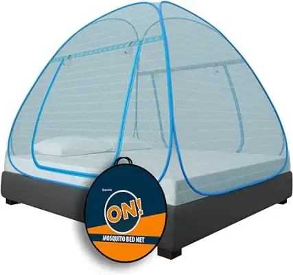 7. Supreme On Wave Pattern Mosquito Net for Double Bed
