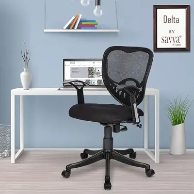 15. Savya Home® Delta Mesh Office Chair