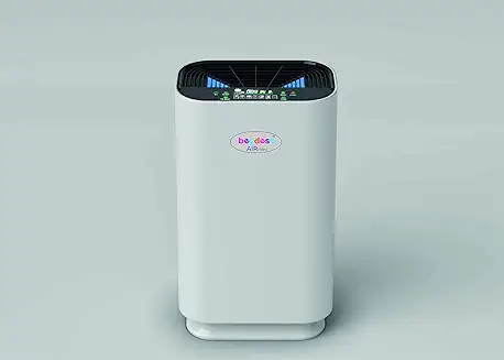4. Beydest Air Mini A074 MADE IN INDIA Air Purification System for Home (360 Degree AIR FLOW) with HEPA 12 ,5 Stages of Filter , Activated Carbon Filter , Negative Ionization , Removes 99.98% Viruses , UV sterilization, Fully touch control display , REAL TIME PM2.5 & Temp. Monitoring, (Manual + Auto) MODES. 55 Watt. (1 FREE EXTRA FILTER) + 1 YEAR WARRANTY