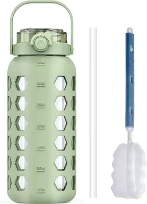 14. MUKOKO Half Gallon/64 oz Glass Water Bottles