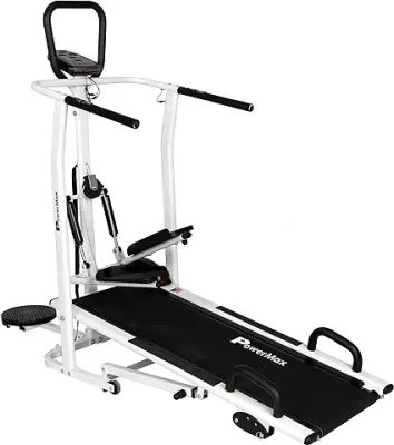 8. PowerMax Fitness MFT-410 Non-electric Manual Treadmill Foldable