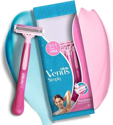 3. Gillette Venus Simply Venus Pink Hair Removal for Women