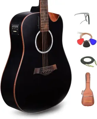 4. Kadence Slowhand Premium Jumbo Semi Acoustic Guitar