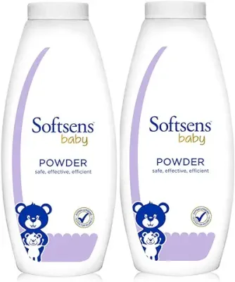 7. Softsens Baby Powder |Enriched with Patchouli, Clove leaf & Olive|Paraben free (200g X Pack of 2)