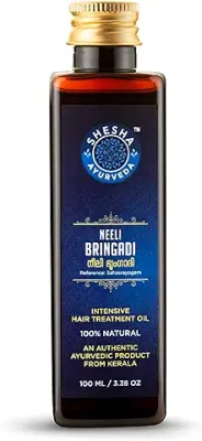 7. Shesha Ayurveda NeeliBringadi Ayurvedic Hair Oil for Hair Growth and Hair Fall Control