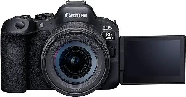 5. Canon Digital Camera EOS R6 Mark II with 24-105 STM Kit Black