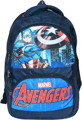 11. Kuber Industries Marvel Captain America Print School Bag for Kids