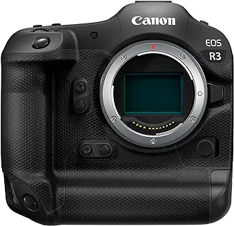 10. Canon EOS R3 Full-Frame Mirrorless Camera Body (30 FPS, Eye Control AF, Upto 8 Stop is, Max ISO 102400, 6K RAW Video) Black