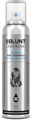9. BBLUNT Refresh Dry Shampoo to Instantly Refresh & Add Volume - 150 ml | Benzene-Free | Leaves No Residue