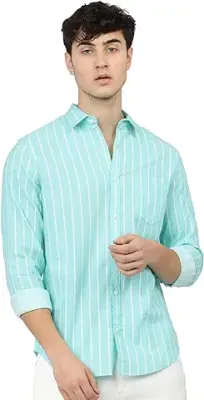 6. U-TURN Men's Cotton Solid Formal/Semi Formal Shirt
