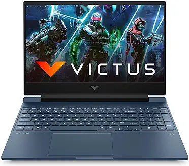 1. HP Victus Gaming Laptop, 12th Gen Intel Core i5-12450H, 4GB RTX 3050 GPU, 15.6-inch (39.6 cm) FHD IPS 144Hz, 16GB DDR4, 512GB SSD, Backlit KB, B&O Dual Speakers (Win 11, MSO, Blue, 2.37 kg), fa0666TX