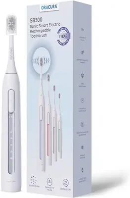 15. ORACURA® SB300 Sonic Smart Electric Rechargeable Toothbrush Grey