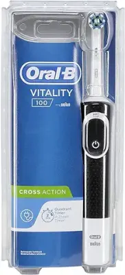 4. Oral B Vitality 100 Black Criss Cross Electric Rechargeable