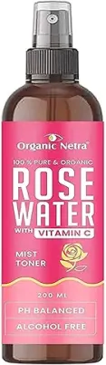11. Organic Netra Rose Water with Vitamin C