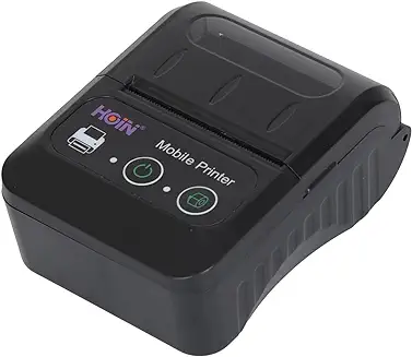 15. Original Hoin 58mm Portable Rechargeable Thermal Printer. Bluetooth + USB Interface, with Charger