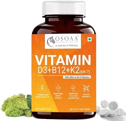 12. OSOAA 100% RDA Veg Vitamin D3 K2