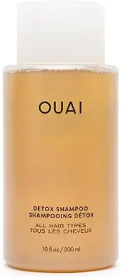 7. OUAI Detox Shampoo - Clarifying Shampoo for Build Up, Dirt, Oil, Product and Hard Water - Apple Cider Vinegar & Keratin for Clean, Refreshed Hair - Sulfate-Free Hair Care (10 oz)