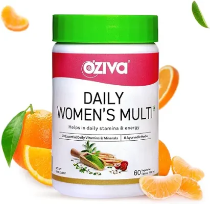 15. OZiva Daily Women'S Multivitamin Tablets|Multivitamins For Women'S Daily Energy,Holistic Health&Hormonal Balance|With 23 Daily Multivitamins&Minerals,Shatavari,Brahmi,60 Vegetarian Tablets