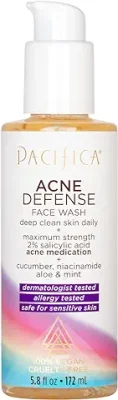 18. Pacifica Acne Defense Face Wash Unisex 5.8 oz