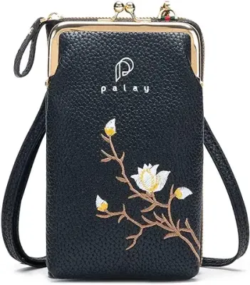 6. PALAY Women's Small Cross-Body Phone Bag Stylish PU Leather Mobile Cell Phone Holder Pocket Purse Wallet Sling Bag Mini Shoulder Bags