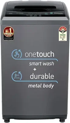 6. Panasonic 6 Kg 5 Star Fully-Automatic Top Load Washing Machine ( NA-F60LF1HRB, Grey, Durable Metal Body, 8 Wash Program, Aquabeat wash technology, One touch smart wash, 2022 model)