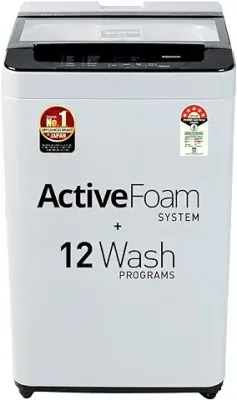 7. Panasonic 7 Kg 5 Star Fully-Automatic Top Load Washing Machine (2022 Model, NA-F70LF2MRB, Light Grey, 12 Wash Program, Active Foam Wash Technology, Antibacterial Water Inlet)