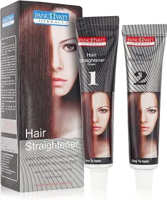 8. Panchvati Hair Straightener Cream With Fixer Neutralizer For Long Lasting Hair, 120 Ml