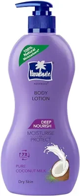 11. Parachute Advansed Deep Nourish Body Lotion for Women & Men, Dry Skin, 400ml | Pure Coconut Milk, 100% Natural, 72h Moisturisation