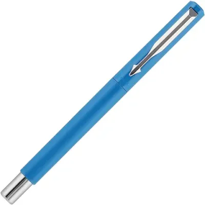 8. Parker Vector Standard Fountain Pen, Refillable, Chrome Trim, Fine Nib, Blue with 3 Free Ink Cartridges (1 Count, Ink - Blue), Ideal for Gifting, Perfect Pen for Writers