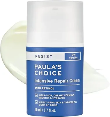 14. Paula's Choice RESIST Intensive Repair Cream with Retinol, Hyaluronic Acid & Jojoba, Concentrated Anti-Aging Moisturizer for Dry, Chapped Skin, 1.7 Ounce