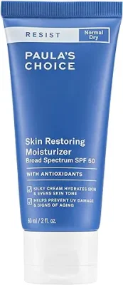 14. Paula's Choice RESIST Skin Restoring Moisturizer SPF 50, UVA & UVB Protection, Shea Butter & Niacinamide, Anti-Aging Sunscreen for Dry Skin, 2 Ounce