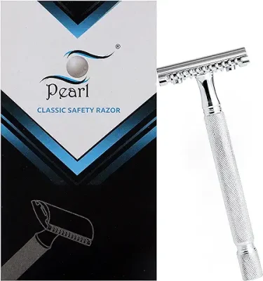 12. Pearl Shaving Double Edge Open Comb Safety Razor for Men