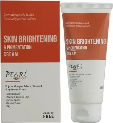 6. Pearl Skin Brightening Pigmentation Cream Kojic Acid Alpha Arbutin Vitamin E Hyaluronic Cream Lightening Skin Glowing
