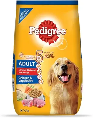 7. Pedigree Adult Dry Dog Food, Chicken & Vegetables, 10kg Pack