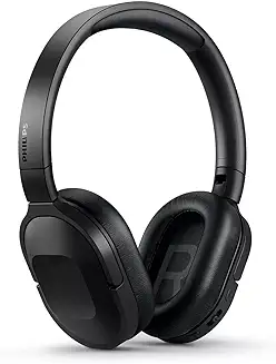 9. Philips Audio TAH6506BK/00 Slim & Lightweight Bluetooth Wireless Over Ear Headphones with Active Noise Cancellation, 30 Hrs Playtime & Multipoint Pairing with mic (Black)