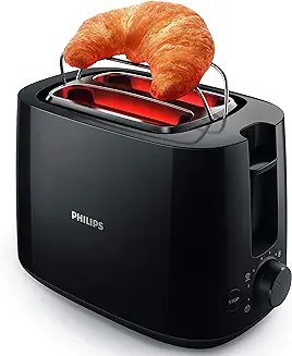 5. Philips Daily Collection HD2583/90 600-Watt 2 in 1 Toaster and Grill (Black)