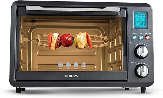 12. Philips HD6976/00 36 Litre Digital Oven Toaster Grill, 2000W, with Opti Temp Technology, Temperature control, Convection Mode, Chamber light and 10 preset menus, Inner Lamp, 7-level browning function