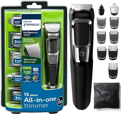 4. PHILIPS Norelco Multigroomer All-in-One Trimmer Series 3000