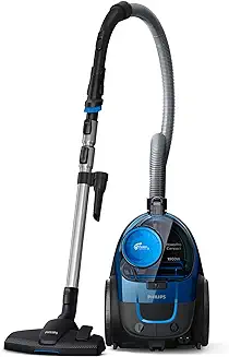 4. Philips PowerPro FC9352/01-Compact Bagless Vacuum Cleaner for home, 1900Watts for powerful suction, Compact and Lightweight, with PowerCyclone 5 Technology and MultiClean Nozzle for thorough cleaning.